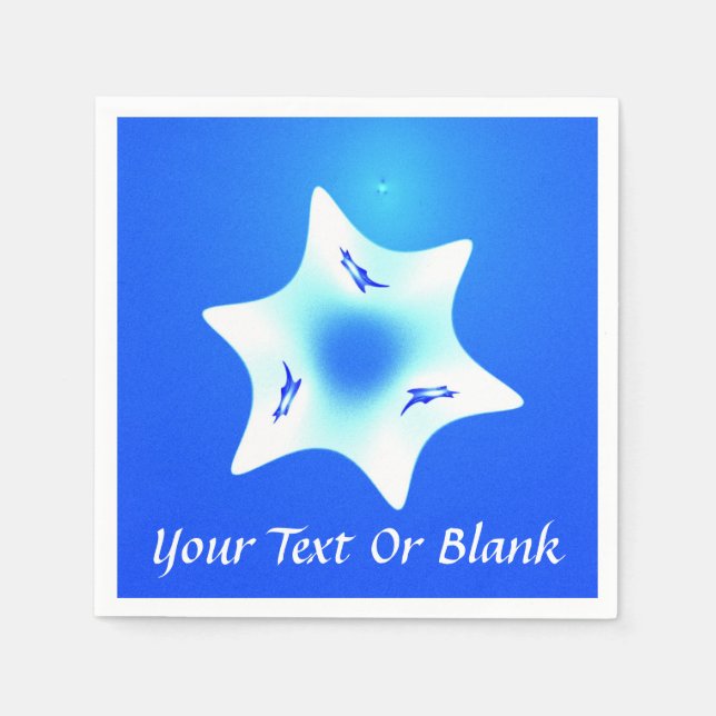 Magen Lavan (White Star) Napkin (Front)