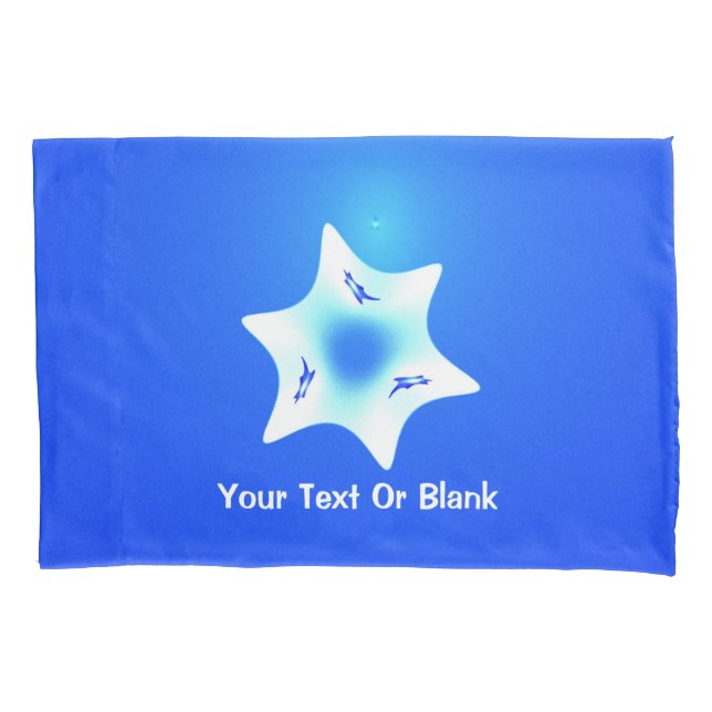 Magen Lavan (White Star) Pillowcase (Front)