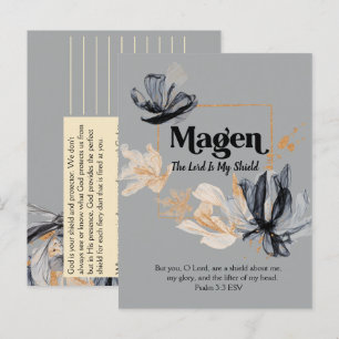 Magen   Names of God Devotional Scripture  Postcard