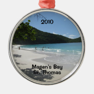 Magen's Bay, St. Thomas, 2010 Metal Ornament