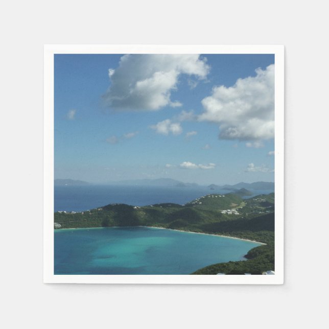 Magens Bay, St. Thomas Beautiful Island Scene Napkin (Front)