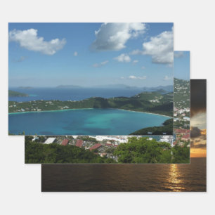 Magens Bay, St. Thomas Beautiful Island Scene Wrapping Paper Sheet