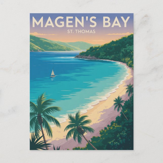 Magen's Bay, St. Thomas Postcard (Front)