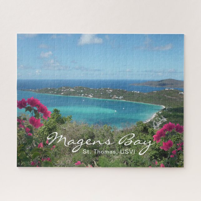 Magens Bay St. Thomas, USVI Tropical Beach Photo Jigsaw Puzzle (Horizontal)