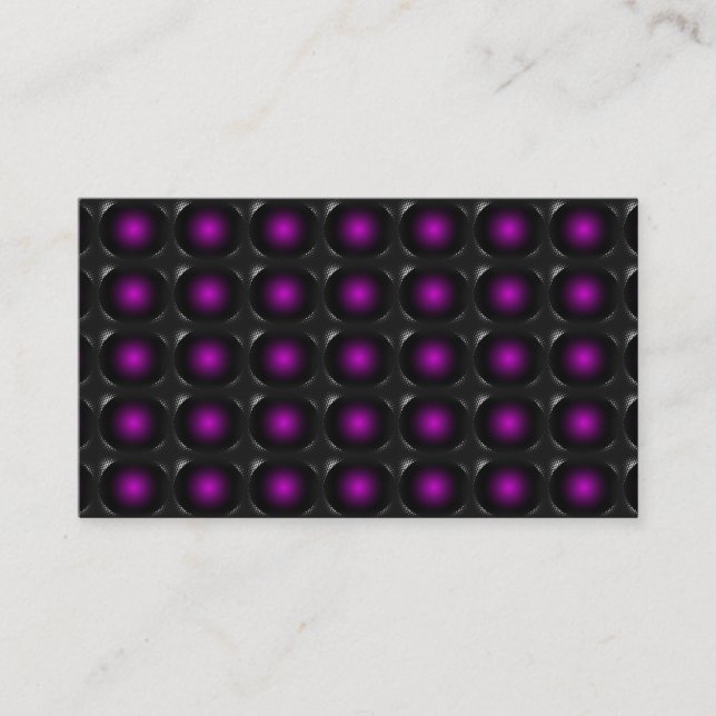 Magenta 3D Illusion Unusual Business Card 3 (Front)