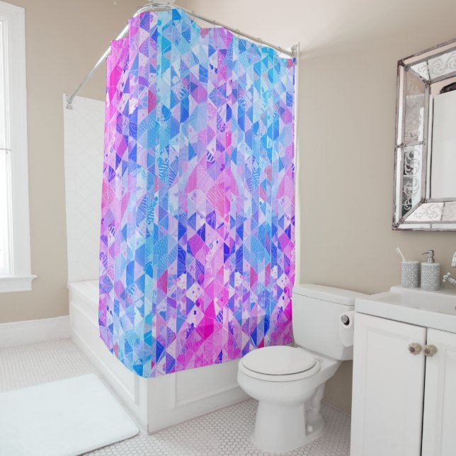 Magenta Abstracted Graphics (In Situ)