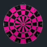 Magenta And Black Dartboard<br><div class="desc">Magenta And Black Dart Board</div>