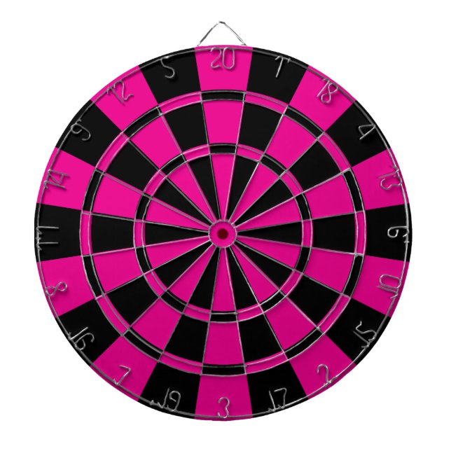 Magenta And Black Dartboard (Front)