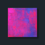 Magenta and Blue Abstract Painting Canvas Print<br><div class="desc">A watercolor painting in magenta and blue done in abstract style with thick bold brushstrokes.</div>
