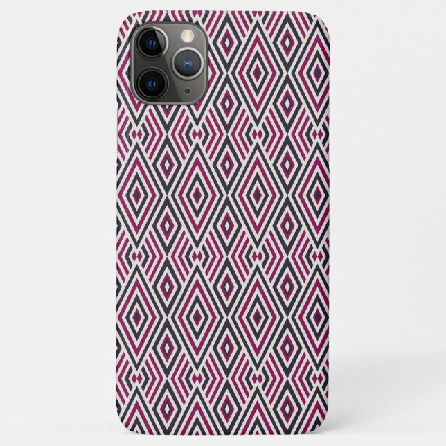 Magenta and Blue Pattern  Case-Mate iPhone Case (Back)