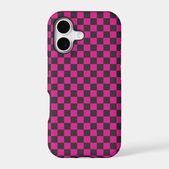 Magenta and smoke checkerboard pattern (Back)