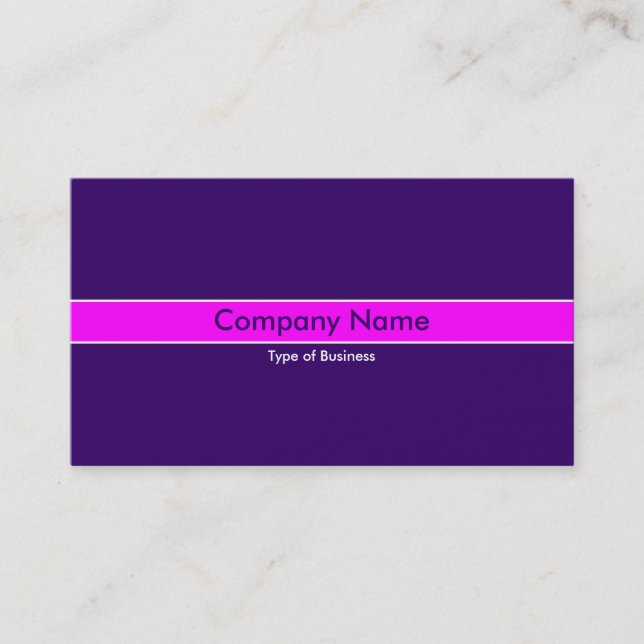 Magenta Band - Deep Violet Business Card (Front)