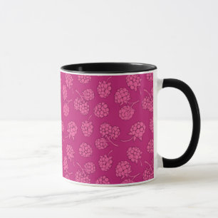 Magenta Berry Pattern Mug