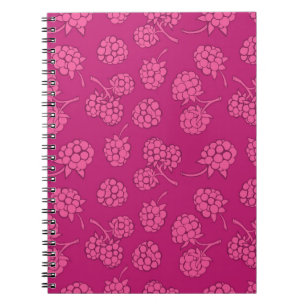 Magenta Berry Pattern Notebook