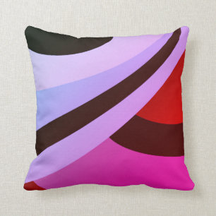 Magenta Brown Lavender Modern contemporary Design Throw Pillow