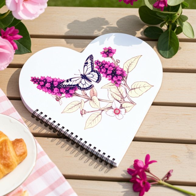 Magenta Butterfly Bush Notebook (Creator Uploaded)