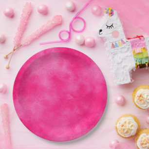 Magenta cloud effect Paper Plate