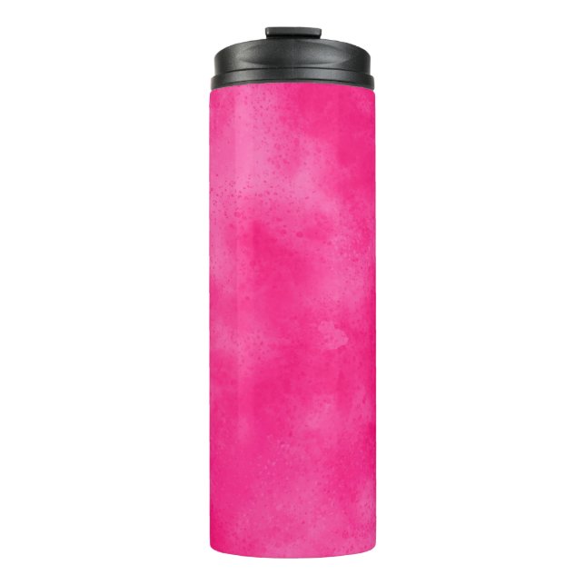 Magenta Cloud Effect Thermal Tumbler (Front)