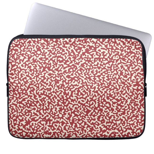 Magenta Composition Notebook Classic Pattern Laptop Sleeve (Front)