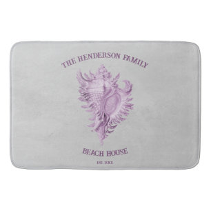 Magenta Conch Shell Bath Mat