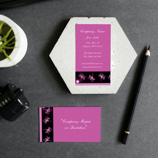Magenta Dragonfly Business Card (Magenta Dragonfly Business Card)