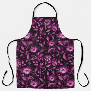Magenta Floral Apron