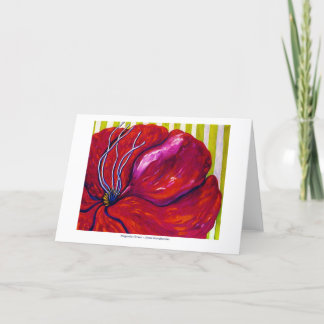 Magenta Flower GREETING CARD