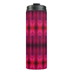Magenta Flower Ikat Reco Thermal Tumbler