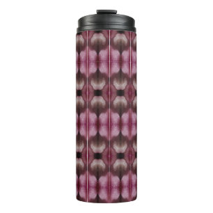 Magenta Flower Ikat Zen Fog Thermal Tumbler