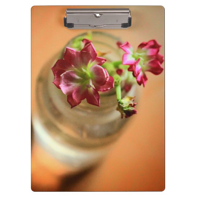 Magenta Flowers Clipboard (Front)