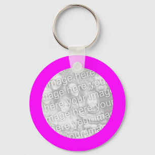 Magenta Frame Keychain