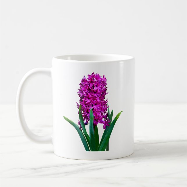 Magenta Hyacinth Coffee Mug (Left)