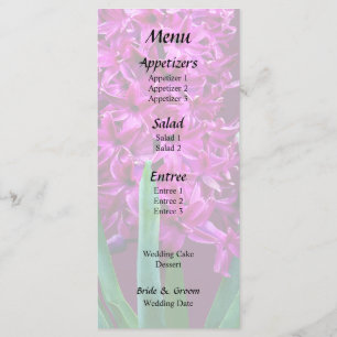 Magenta Hyacinth Menu
