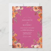 Magenta Jubilant Autumnal Wedding