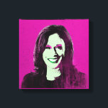 Magenta Kamala Harris Pop Art Canvas Print<br><div class="desc">Political Pop Art Gear and Political Gifts from PolitiClothes.com & PolitiCardz.com Find the Most Unique Election and Political Gifts Including: Political T-shirts, Political Bumper Stickers, Political Buttons, Political Posters, Political Pins, Political Cards, Political Mugs, Political Posters, Political Signs and More! Political Art & Gear: http://www.PolitiClothes.com Political Cards & Gifts: http://www.PolitiCardz.com...</div>