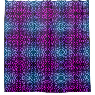 Magenta Lacework Design Shower Curtain