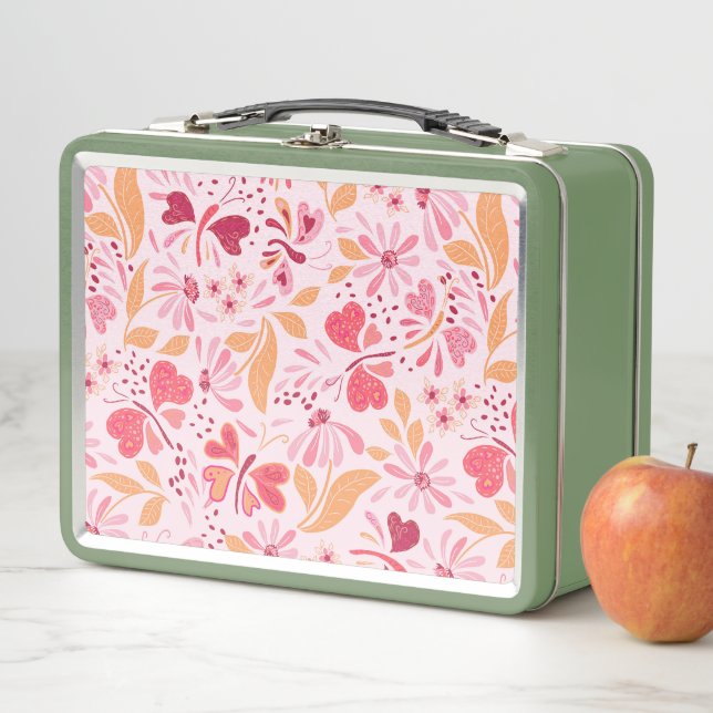 Magenta Love & Butterflies_02 Valentine Lunch Box (In Situ)