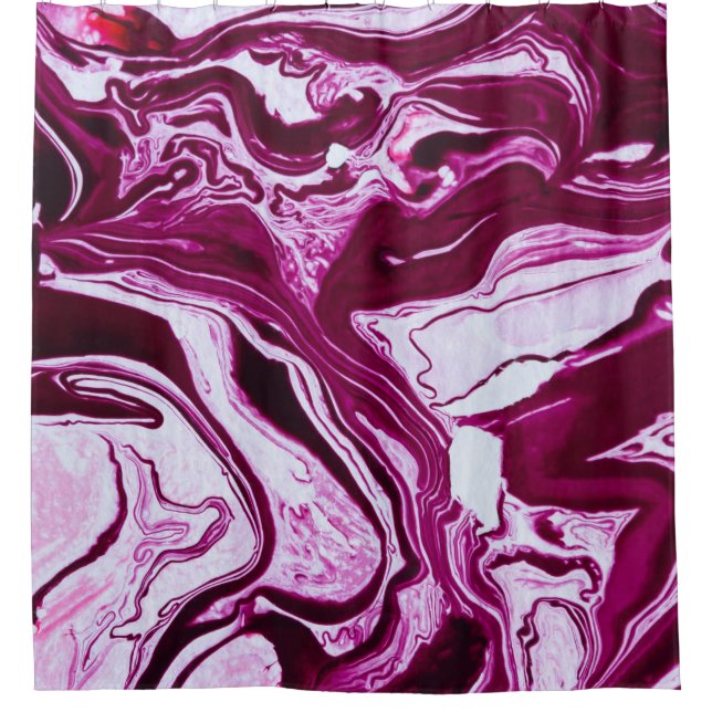 Magenta Marble Texture: Abstract Fluid Art (Front)