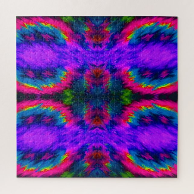 Magenta Midnight Psychedelic Puzzle (Vertical)