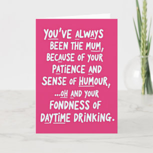 Magenta Mothers Wit Card