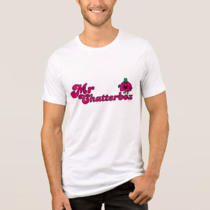 Magenta Mr. Chatterbox Logo Tri-Blend Shirt