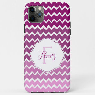 Magenta Ombre Chevron coque iphone personnalisé