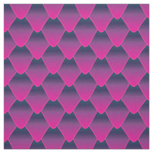 Magenta Ombre Dragon Scales Fabric