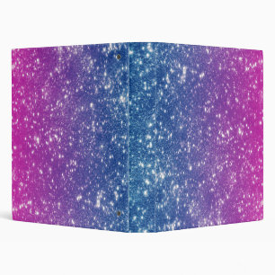 Magenta Ombre Glitter Binder