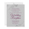 Magenta on Grey BUDGET Wedding Reception Invite