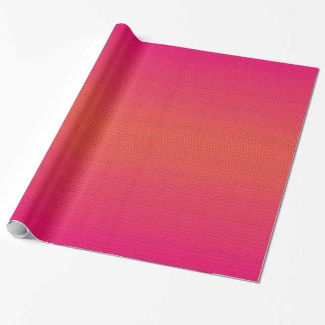 Magenta Orange Wrapping Paper (Unrolled)