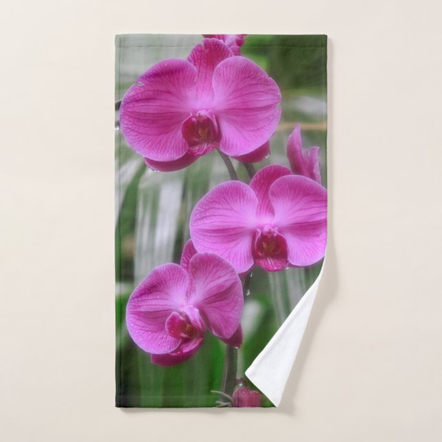 Magenta Orchids  Bath Towel Set (Hand Towel)