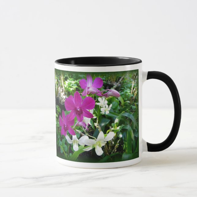 Magenta Orchids Mug (Right)