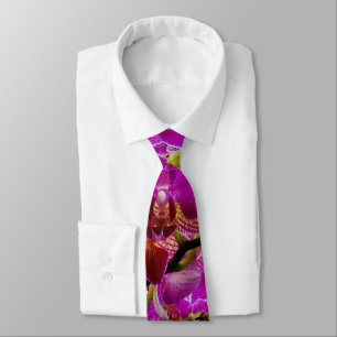 Magenta Orchids, Tie