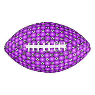 Magenta Pink Dots Black White Lattice Pattern Football